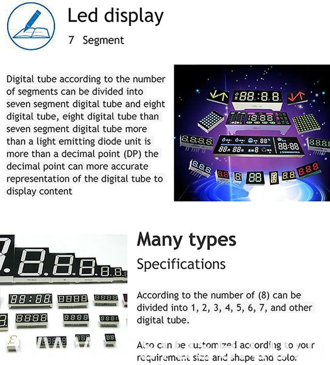 Indoor Segment LED Display for Home Appliances